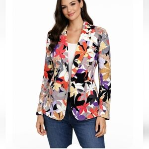 Paul Smith Black Label Floral Print Blazer Size 8